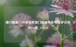 澳门精准777开奖资料澳门精准开奖号码,炉石传说Pro版_25.36.38