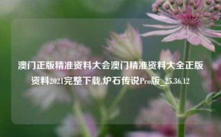 澳门正版精准资料大会澳门精准资料大全正版资料2021完整下载,炉石传说Pro版_25.36.12