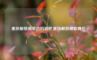 重庆解放阁旁边的酒吧,重庆解放碑歌舞厅