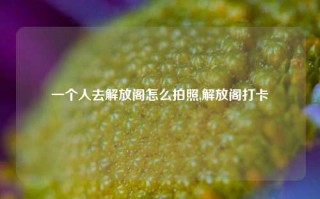 一个人去解放阁怎么拍照,解放阁打卡