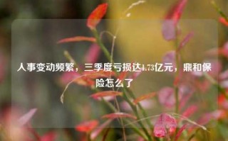 人事变动频繁，三季度亏损达1.73亿元，鼎和保险怎么了