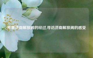 考察济南解放阁的经过,寻访济南解放阁的感受