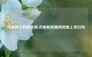 济南晚上的解放阁,济南解放阁闭馆晚上亮灯吗