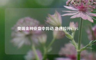 奥瑞金种业盘中异动 急速拉升6.11%