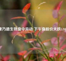 康乃德生物盘中异动 下午盘股价大跌5.94%