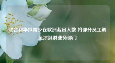 联合利华拟减少在欧洲裁员人数 将部分员工调至冰淇淋业务部门