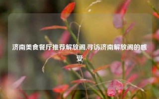 济南美食餐厅推荐解放阁,寻访济南解放阁的感受