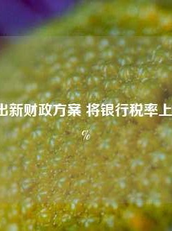 西班牙推出新财政方案 将银行税率上调至最高7%