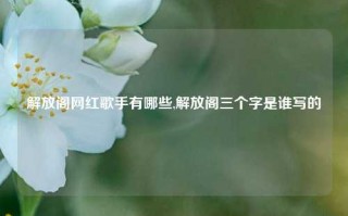 解放阁网红歌手有哪些,解放阁三个字是谁写的