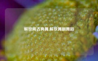 解放阁古典舞,解放舞剧舞蹈