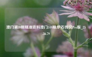 澳门第39期精准资料澳门349期,炉石传说Pro版_25.36.79