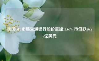 美国OTC市场交通银行股价重挫10.63% 市值跌56.55亿美元