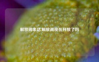 解放阁串店,解放阁现在开放了吗