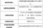 农业银行公主岭支行被罚25万元 时任一员工私自挪用经手的贷款及客户资金被终身禁业