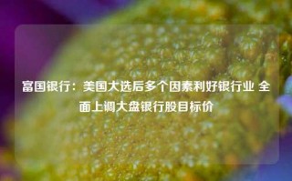 富国银行：美国大选后多个因素利好银行业 全面上调大盘银行股目标价