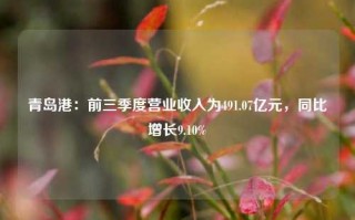 青岛港：前三季度营业收入为491.07亿元，同比增长9.10%