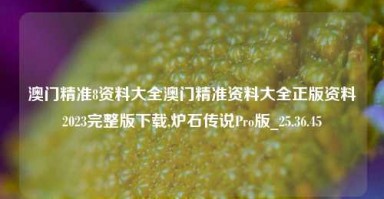 澳门精准8资料大全澳门精准资料大全正版资料2023完整版下载,炉石传说Pro版_25.36.45