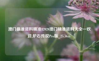 澳门最准资料精准82020澳门精准资料大全—欢迎,炉石传说Pro版_25.36.67