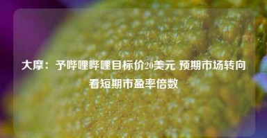 大摩：予哔哩哔哩目标价20美元 预期市场转向看短期市盈率倍数