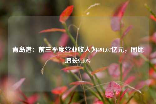 青岛港：前三季度营业收入为491.07亿元，同比增长9.10%-第1张图片-解放阁