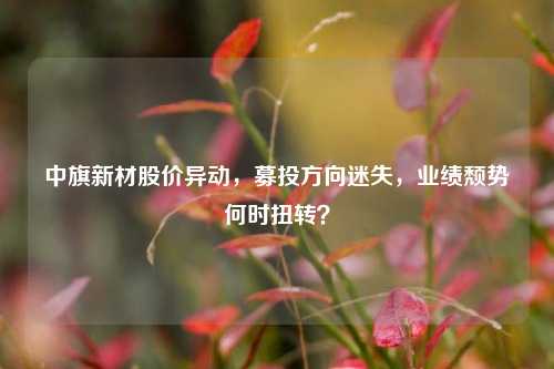 中旗新材股价异动，募投方向迷失，业绩颓势何时扭转？-第1张图片-解放阁