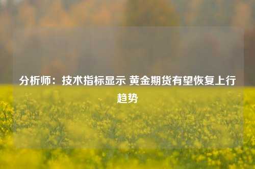 分析师：技术指标显示 黄金期货有望恢复上行趋势-第1张图片-解放阁