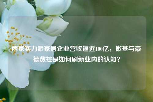 两家实力派家居企业营收逼近100亿，傲基与豪德数控是如何刷新业内的认知？-第1张图片-解放阁