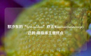 默沙东的“first-in-class”疗法Winrevair(sotatercept)达到3期临床主要终点