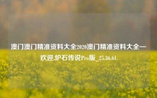 澳门澳门精准资料大全2020澳门精准资料大全—欢迎,炉石传说Pro版_25.36.61