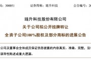 再次挂牌！琏升科技拟1684万元转让全资子公司股权及商标，多年净利亏损