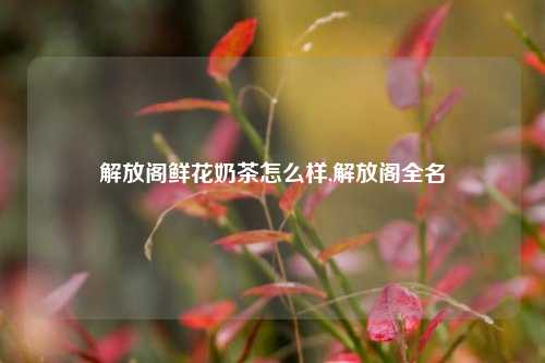 解放阁鲜花奶茶怎么样,解放阁全名-第1张图片-解放阁