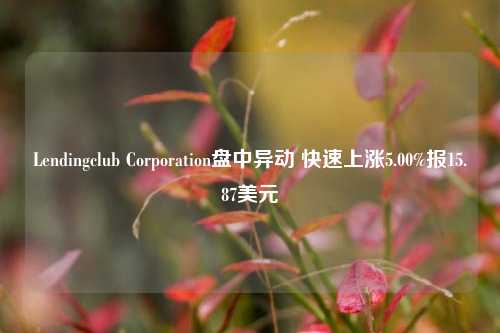 Lendingclub Corporation盘中异动 快速上涨5.00%报15.87美元-第1张图片-解放阁