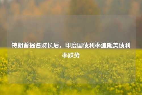 特朗普提名财长后，印度国债利率追随美债利率跌势-第1张图片-解放阁