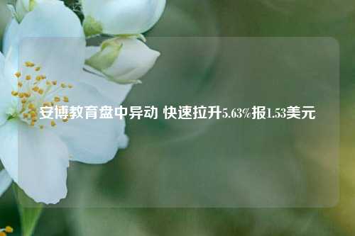 安博教育盘中异动 快速拉升5.63%报1.53美元-第1张图片-解放阁